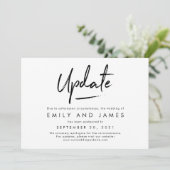 Chic Strokes Editable Color Wedding Card Dankeskarte (Stehend Vorderseite)