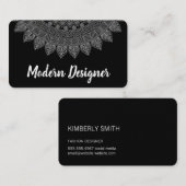Chic Style Muster rustikal Visitenkarte (Vorne/Hinten)