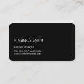 Chic Style Muster rustikal Visitenkarte (Rückseite)