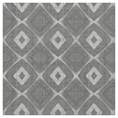 Chic Stylisches Gray Imitate Batik Linen Squares M Stoff (Nahaufnahme)