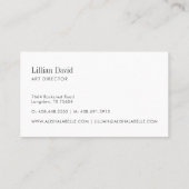 Chic & Stylish Blush Pink Floral Botanisch Visitenkarte (Rückseite)