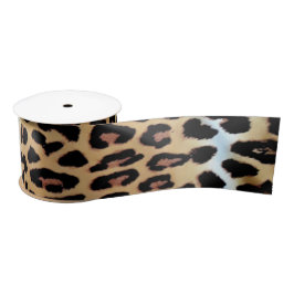 Chic Stylish Elegant Leopard Animal Print Satinband
