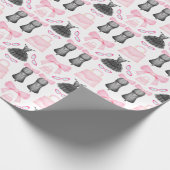 Chic Stylish Girly High Heels Fashion Pattern Geschenkpapier (Ecke)