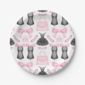 Chic Stylish Girly High Heels Fashion Pattern Pappteller (Vorderseite)