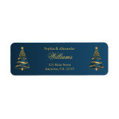 Chic Stylish Golden Christmas Tree (Vorne)