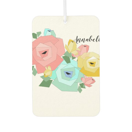 CHIC & STYLISH _HÜBSCHE BLUMENDESIGN AUTOLUFTERFRISCHER (Vorderseite)