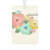 CHIC & STYLISH _HÜBSCHE BLUMENDESIGN AUTOLUFTERFRISCHER (Rückseite)
