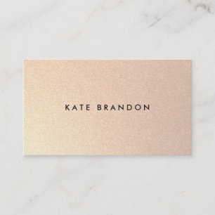 Chic Stylish Imitate Brushed Gold Beauty Salon Visitenkarte