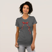 Chic & Stylish Look mit Red Ribbon Bow T - Shirt (Vorne ganz)