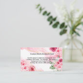 Chic Stylish Magenta Pink Rose Begleitkarte (Stehend Vorderseite)