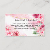 Chic Stylish Magenta Pink Rose Begleitkarte (Vorderseite)