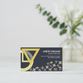 Chic Stylish Mathematics Symbols Motif Tutor Visitenkarte (Stehend Vorderseite)