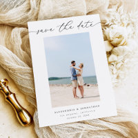 Chic Stylish Mod Foto Save the Date 3