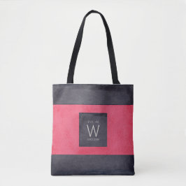 Chic Stylish Modern Monogram Bunco Queen Tasche