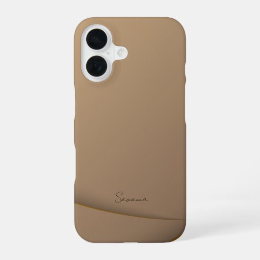 Chic Stylish Modern Monogrammiert iPhone 16 Hülle (Rückseite)