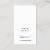 Chic Stylish Navy Blue Lizard Skin Designer Visitenkarte (Rückseite)