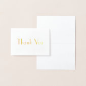 Chic Stylish Schriftart Vielen Dank Folienkarte (Anzeige)