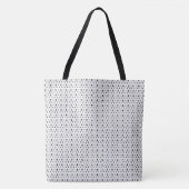 Chic Stylish Schwarz-weiß Geometric Pattern Simple Tasche (Vorderseite)