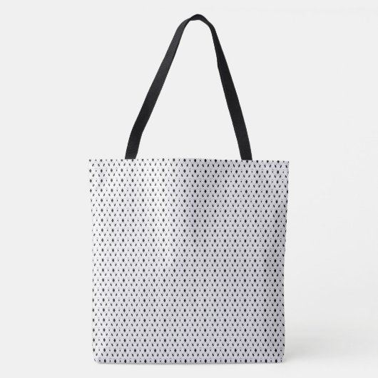 Chic Stylish Schwarz-weiß Geometric Pattern Simple Tasche (Vorderseite)