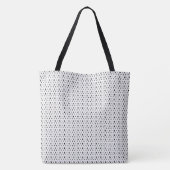Chic Stylish Schwarz-weiß Geometric Pattern Simple Tasche (Rückseite)