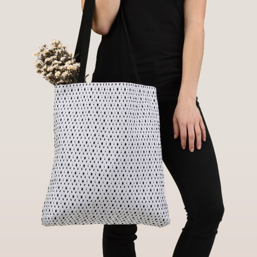 Chic Stylish Schwarz-weiß Geometric Pattern Simple Tasche (Von Nahem)