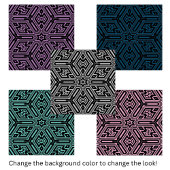 Chic Stylish Schwarz-weiß Modern Geometric Fliese