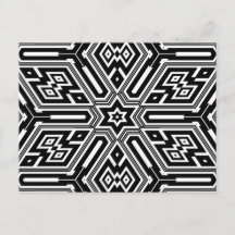 Chic Stylish Schwarz-weiß Modern Geometric