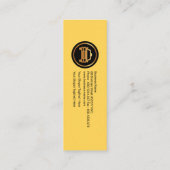 Chic Stylish Transparent Boxes Taxi Mini Visitenkarte (Rückseite)