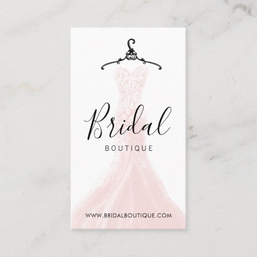 Chic & Stylish Wedding Dress Bridal Boutique Visitenkarte (Vorderseite)