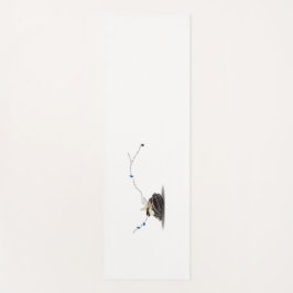 Chic stylish white coastal seashell beach yogamatte