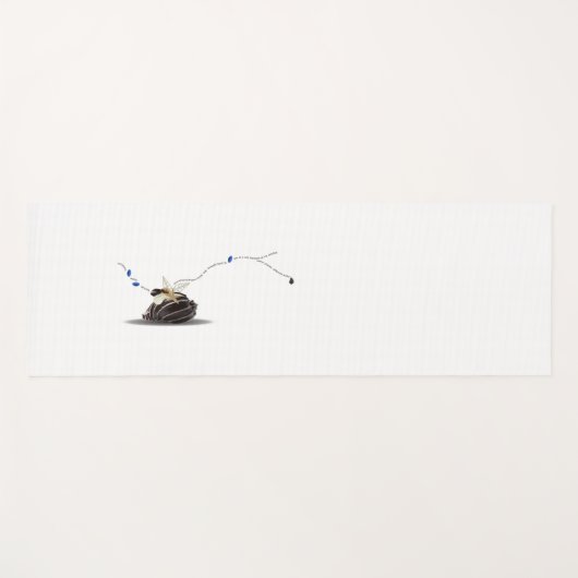 Chic stylish white coastal seashell beach yogamatte (Vorderseite (Horizontal))