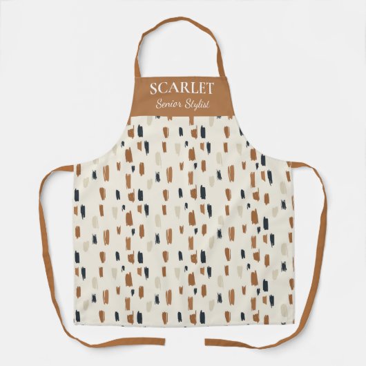 Chic Stylist Schürze in Soft Beige (Vorderseite)