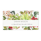 Chic Succulent Desert Cactus Red Floral Address (Vorne)