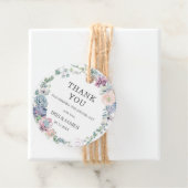 Chic Succulents Blumengrün Hochzeit Vielen Dank Geschenkanhänger (Beispiel)