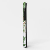 Chic Summer Tropical Greenerity & Gold Monogram Case-Mate iPhone Hülle (Hinten/Links)