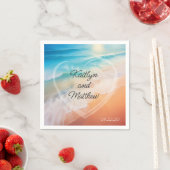 Chic Summer Wedding Serviette (Beispiel)