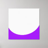 Chic Summer White Bright Lila Kurve Wave Clock Leinwanddruck (Vorderseite)