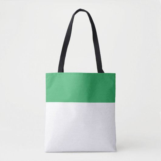 Chic Summer White Sea Green Seamless Color Block Tasche (Vorderseite)