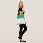 Chic Summer White Sea Green Seamless Color Block Tasche (Am Model)