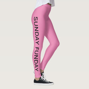 Chic SUNDAY FUNDAY Typografie   Leggings