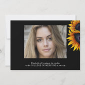 Chic Sunflores 2 Fotos Ankündigung Abschluss (Rückseite)