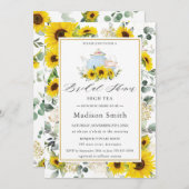 Chic Sunflower Blumengebirge Party Brautparty Einladung (Vorne/Hinten)