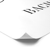 Chic Sunflower Burgundy Junggeselinnen-Abschied Wi Poster (Ecke)