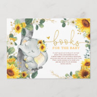 Chic Sunflower Elephant bringen ein Buch Baby Dusc