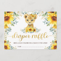 Chic Sunflower Lion Cub Kinderdusche Windelwanne W