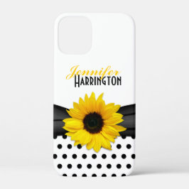 Chic Sunflower Polka Dot Case-Mate iPhone Hülle