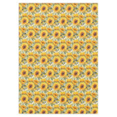 Chic Sunflowers Blume Blumen Tischdecke (Vorderseite)