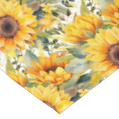 Chic Sunflowers Blume Blumen Tischdecke (Schrägansicht)