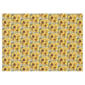 Chic Sunflowers Blume Blumen Tischdecke (Vorderseite (Horizontal))