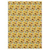 Chic Sunflowers Blume Blumen Tischdecke (Vorderseite)
